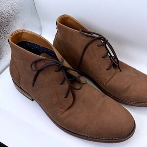 Hawker Rye Chukka Boots Dress Casual Ankle Lace Up Brown Shoes Size 11